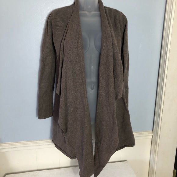 Barefoot Dreams Cardigan Womens Small Medium Waterfall Sweater Soft